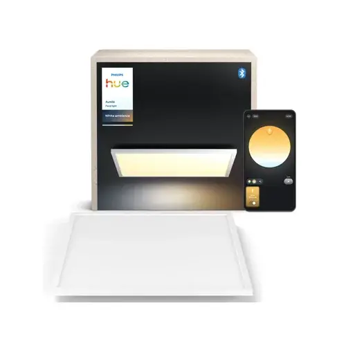 Philips - Hue Aurelle Smart Ceiling Panel SQ L – White Ambiance (Square, White, excl. Dimmer Switch)