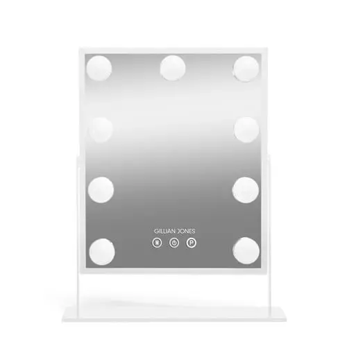 Gillian Jones - Makeup Artist Mirror with 9 powerful LED bulbs - White