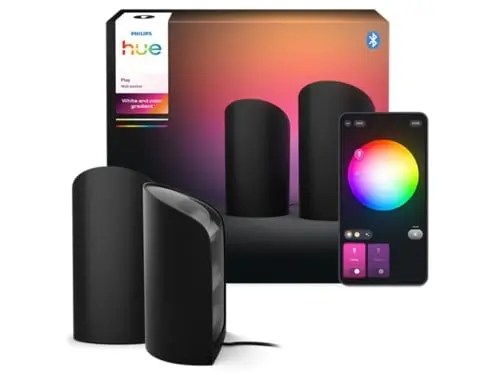 Philips Hue - Wall washer 2-pack black EU/UK