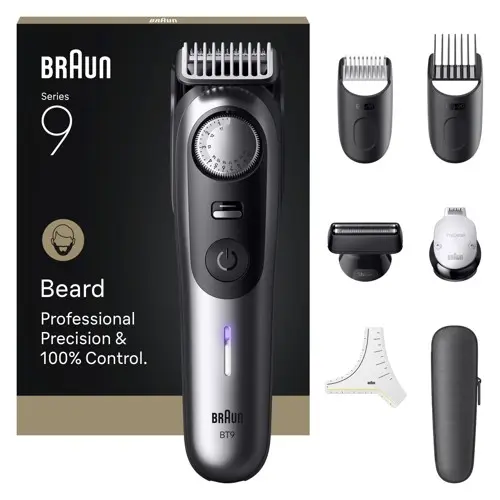 Braun - Skjeggtrimmer Series 9, +7 Barberingsverktøy, BT9520