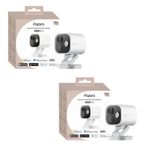 Aqara 2xSurveillance Camera & Hub G5 Pro (Wi-Fi) – Smart Overvåkning og Hub i Ett