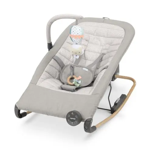 Ingenuity - Keep InMotion Automatic Rocking Seat - Gray - 0-6 M