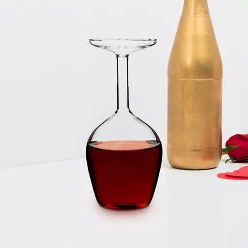 Upside Down Wineglass