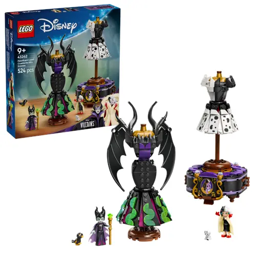 LEGO - Disney Classic - Maleficents og Cruella De Vils kjoler (43262)