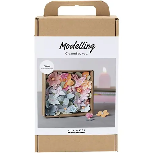 Creativ - DIY Kit Modellering, Blomster, Pastellfarger