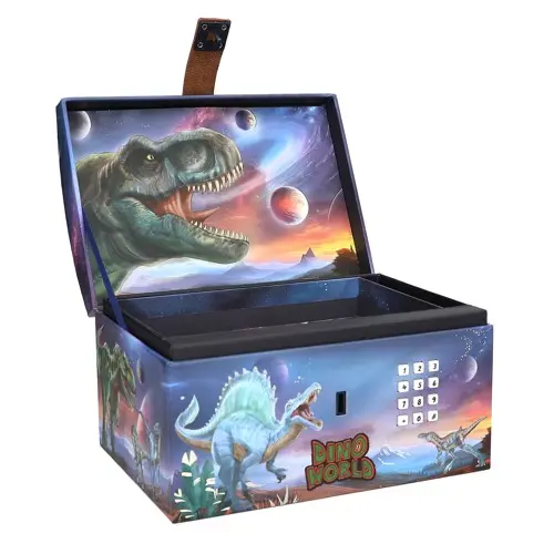 Dino World - Skattkiste med kode, lys og lyd - (0413441)