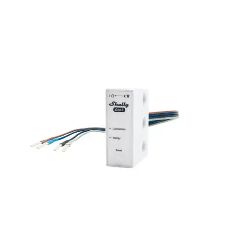 Shelly 3EM-63W Gen3 (wire model) - WiFi 3-faset energimåler, 63A