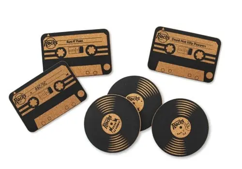 Winkee - Rocks Coaster Set of 6 - Black
