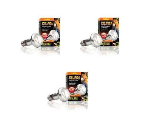 Exo Terra - 3x Intense Basking Spot 50W S20 E27 Orange - Bundle (220.2450)