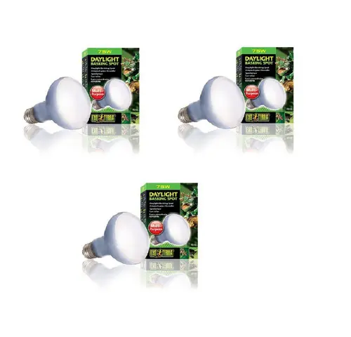 Exo Terra - 3x Daylight Basking Spot 75W R20 E27 Green - Bundle (220.2720)