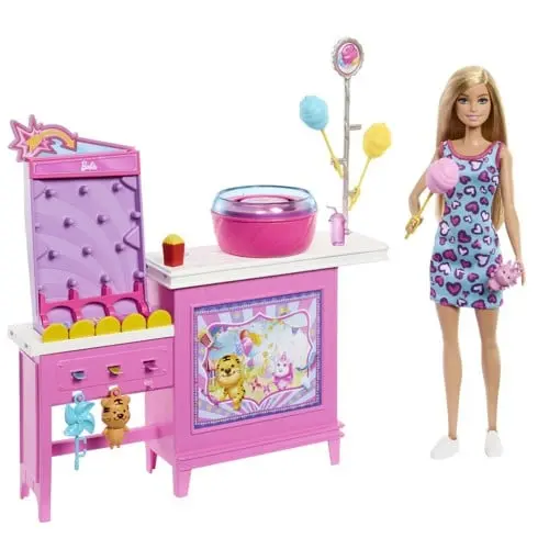 Barbie - Mysteries Cotton Candy & Games Playset