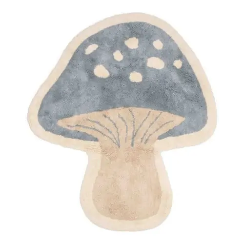Little Dutch - Rug Mushroom - Blue - 102x118 cm