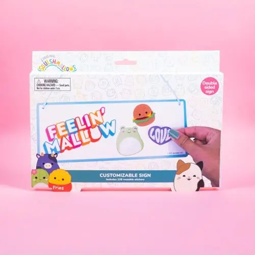 Squishmallows - Room Sign with Wall Decals