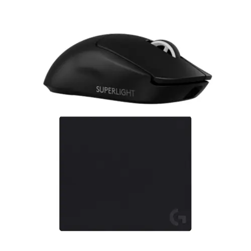 Logitech - G640 Large Cloth Gaming Mouse Pad & G Pro X Superlight 2 Lightspeed - Bundle