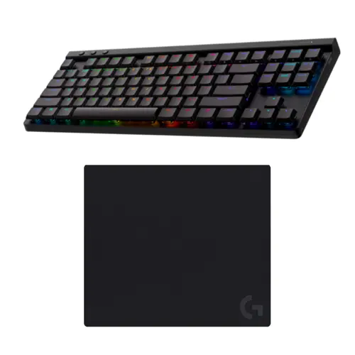 Logitech - G640 Large Cloth Gaming Mouse Pad & Logitech - G515 Lightspeed TKL - Bundle