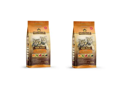 Wolfsblut - 2x Dogfood - Wide plain horse, puppy 12,5 kg. - Bundle