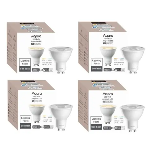 Aqara - 4x GU10 LED Bulb T2 Turnable White - Bundle