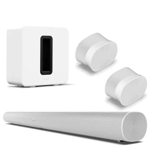 Sonos- 2xEra 300 Sub (Gen 4) & Arc Ultra - Bundle - Ultimate Home Audio System - White