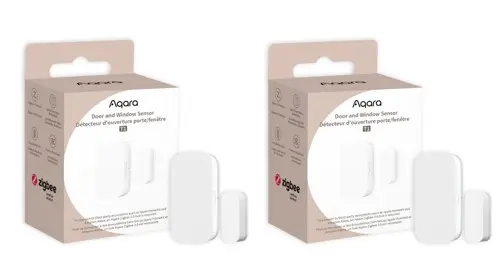 Aqara - 2x Door and Window Sensor T1 - Secure Your Home with Smart Monitoring - bundle