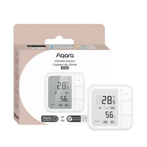 Aqara - Smart Temperature & Humidity Sensor with LCD Display – Zigbee/Thread