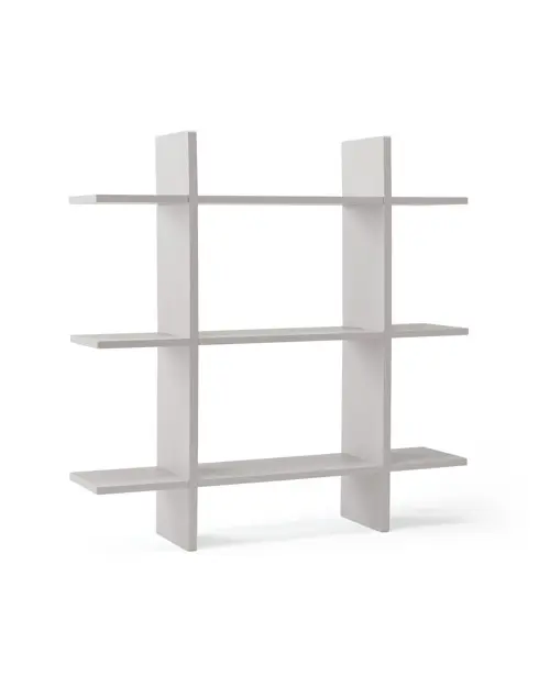 Kids Concept - Wall Shelf 3 Level STAR - Grey - 0x15x70 cm