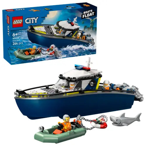 LEGO - LEGO City - Skurkejakt med politibåt (60456)