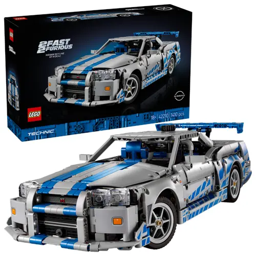LEGO - Technic - 2 Fast 2 Furious Nissan Skyline GT-R (R34)-bil (42210)