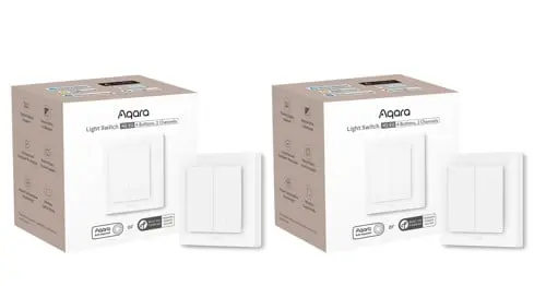 Aqara - 2x Light Switch H2 EU (4 Buttons, 2 Channels) - Bundle
