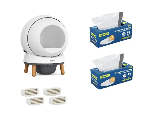 Petsafe - Ecom Smartspin Auto catLitter Box robot & acessories