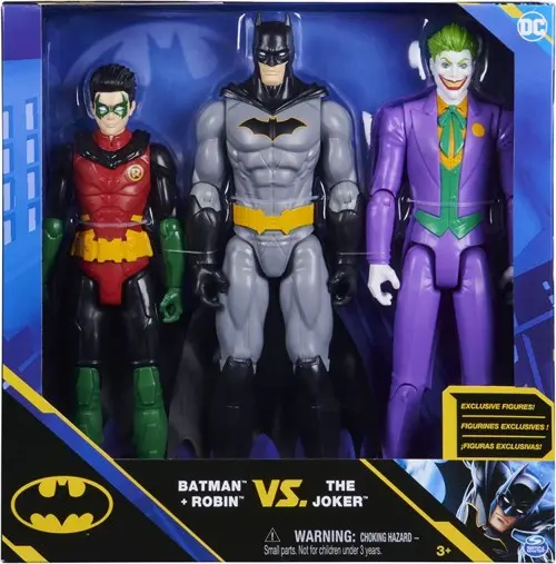 Batman - 3 figure Pack 30cm Batman, Robin, Joker