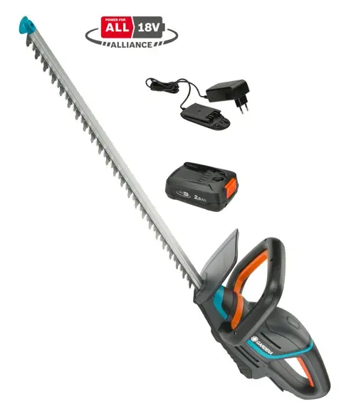 Gardena - Battery Hedge Trimmer ComfortCut 60/18V P4A - Ready-To-Use Set - 60 cm blades