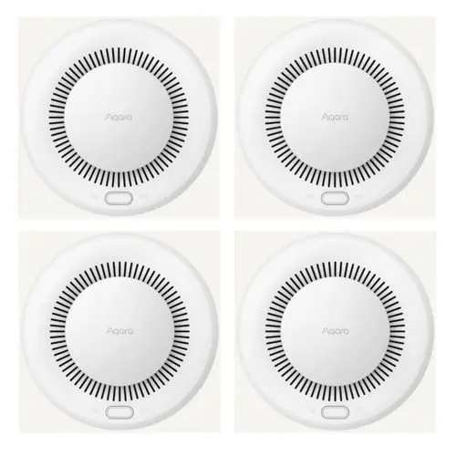 Aqara - Smoke Detector SD-S01D (4 Pack Full-Home Smart Fire Safety Bundle