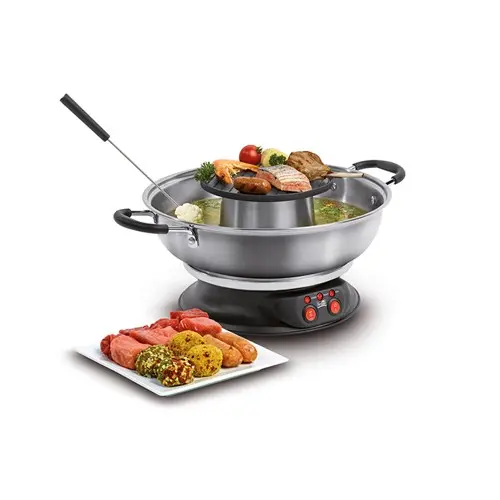 Fritel - Culinary Fondue – Grill FG 2970 – 6-i-1 Fondue og Grill for Smaksrike Kvelder