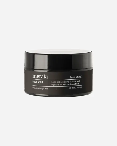 Meraki - Kull kroppsskrubb - Grey - 200 ml