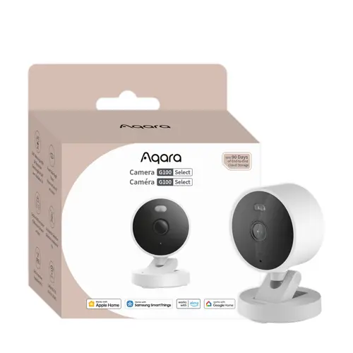 Aqara - Camera G100 Select - 2K Smart Camera with Night Vision - White