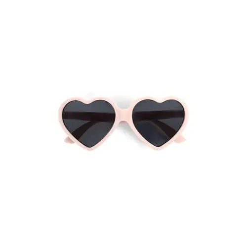 Filibabba - Kids sunglasses in recycled plastic - Heart - Peach Whip - Pink - 1-3 years