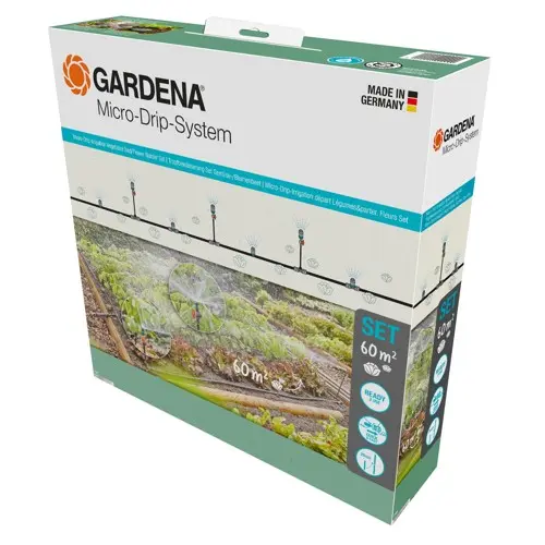 GARDENA Micro-Drip-Irrigation Vegetable Bed/Flower Border Set (60 m²)