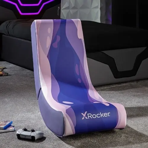X-Rocker - Video Rocker Gaming Floor Chair - Lava Pink