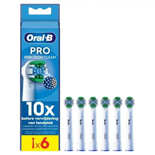 Oral B - Pro Precision Clean Børstehoder - 6 stk - White