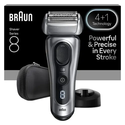 Braun - Series 8 Elektrisk Barbermaskin - SensoAdapt, Ladeholder, 8617S