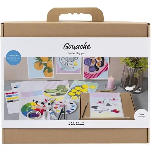 Starter Craft Kit Gouache - Paintings - assorted colours (977852)