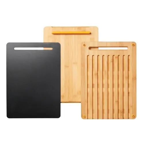 Fiskars - FunctionalForm Bambus Skjærebrett - Sett med 3