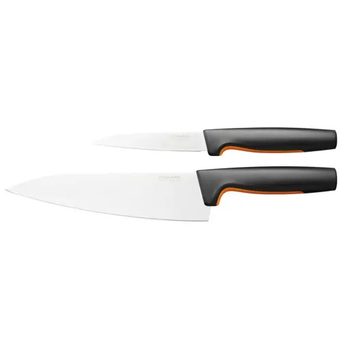 Fiskars - FunctionalForm Knivsett 2 Deler - Stor Kokkekniv og Skrellekniv