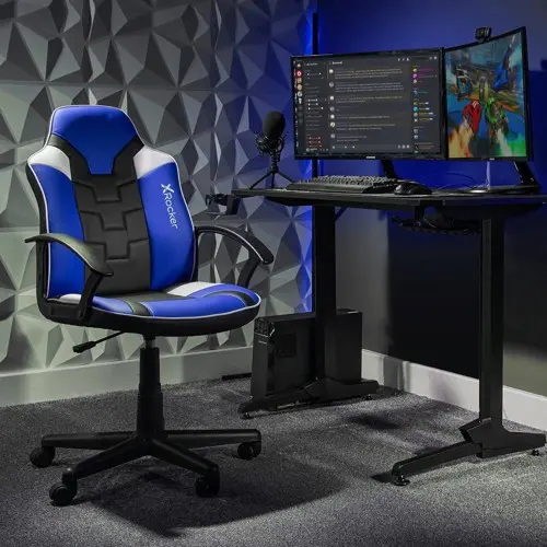 X-Rocker - Saturn Mid-Back Wheeled Esport Gaming Chair for Juniors and Teens