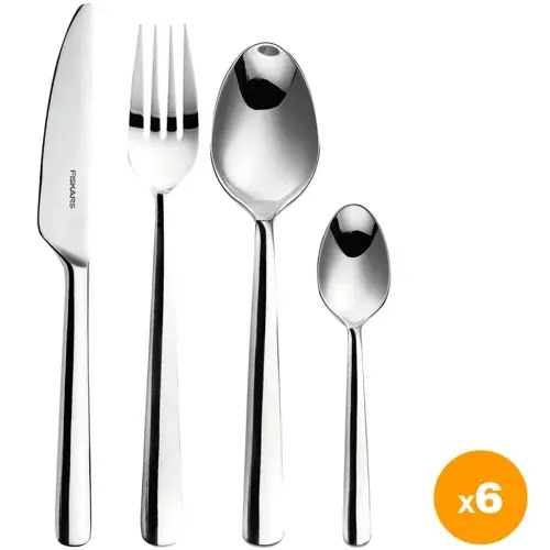 Fiskars - FunctionalForm Bestikk Gavesett - 24 Deler - Stål