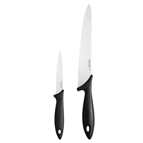 Fiskars - Essential Kokesett - 2 deler - Kjøkkenkniv & Grønnsakskniv