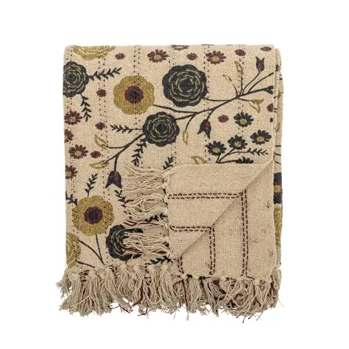 Bloomingville - Eydis Throw - Nature - Recycled Cotton