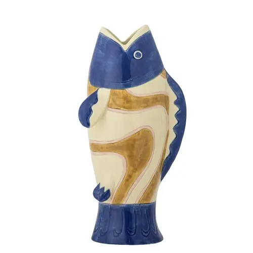 Bloomingville - Irving Vase - Blue - Stoneware