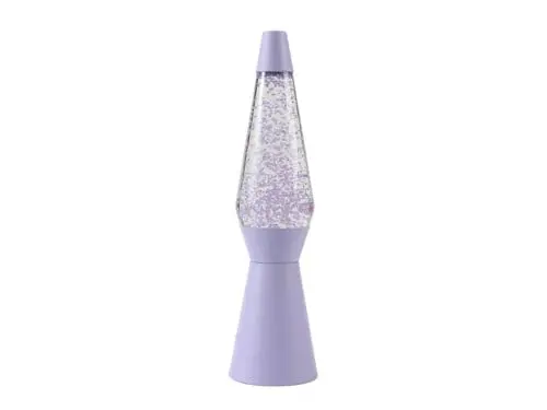 iTotal - Spaceship Glitter Lamp - Pastel Purple - 40 cm