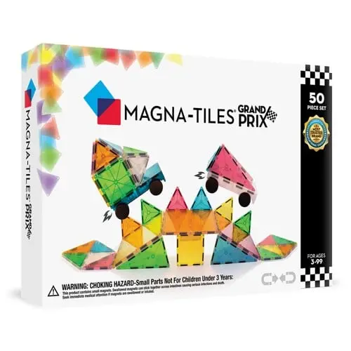 Magna-Tiles - Grand Prix Frost 50 Piece Set (90257)